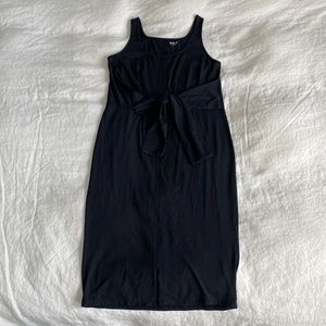 ABLE Gwen Knot Front Dress - Black / M